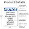 Signmission Livestock Guardian Dog On Duty OSHA Notice Sign, Plastic, 18in W x 24in L, 2PK OS-2PACK-NS-P-1824-V-14021 - alternate 5
